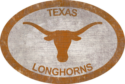 Texas Longhorns 46" Team Color Oval Sign