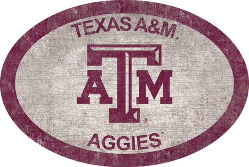 Texas A&M Aggies 46" Team Color Oval Sign