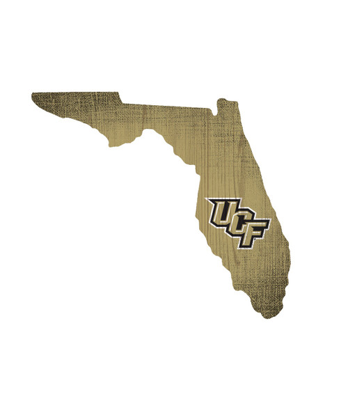 Central Florida Knights 12" Team Color Logo State Sign