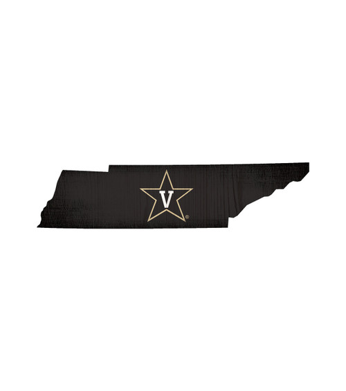 Vanderbilt Commodores 12" Team Color Logo State Sign