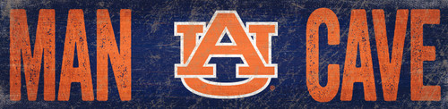 Auburn Tigers 6" x 24" Man Cave Sign