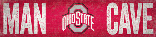 Ohio State Buckeyes 6" x 24" Man Cave Sign