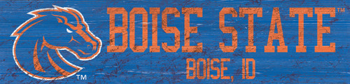 Boise State Broncos 6" x 24" Team Name Sign