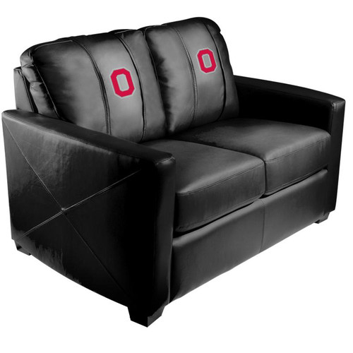 Ohio State Buckeyes XZipit Silver Loveseat with Block O Logo