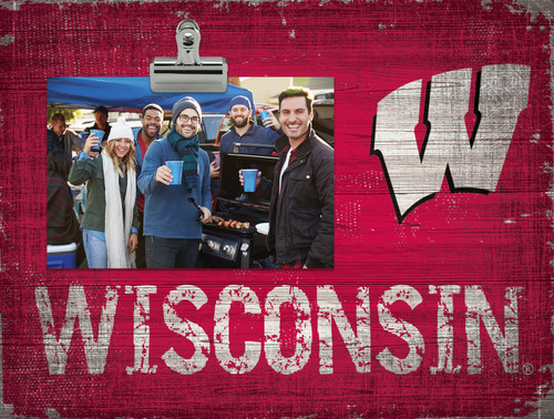 Wisconsin Badgers Team Name Clip Frame