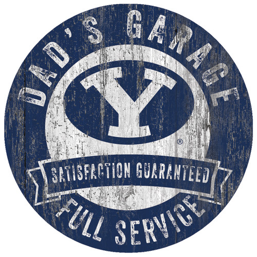 BYU Cougars Dad's Garage Sign