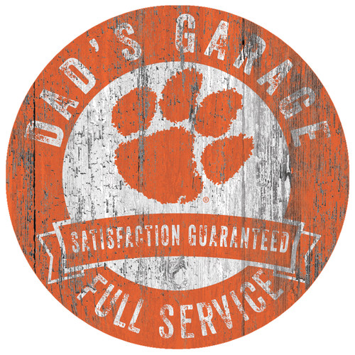 Clemson Tigers Dad's Garage Sign