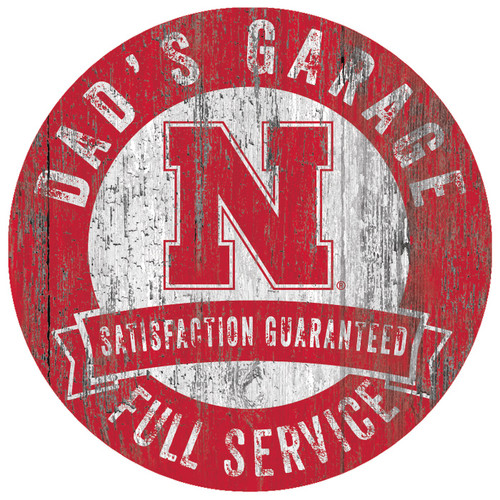Nebraska Cornhuskers Dad's Garage Sign