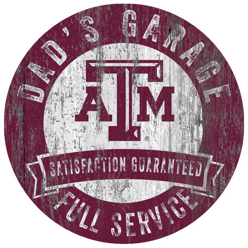 Texas A&M Aggies Dad's Garage Sign