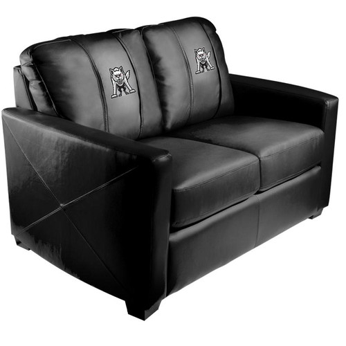 South Dakota Coyotes XZipit Silver Loveseat with Emblem Logo