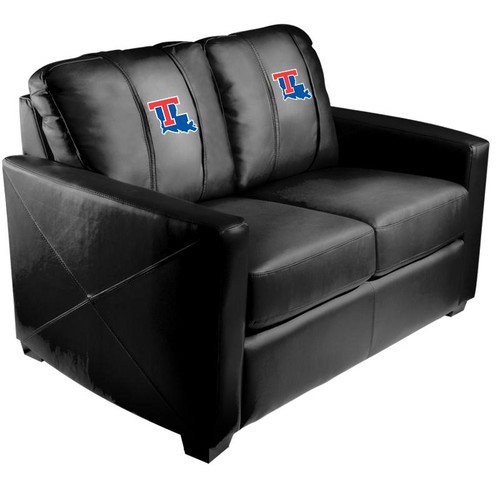 Louisiana Tech Bulldogs XZipit Silver Loveseat