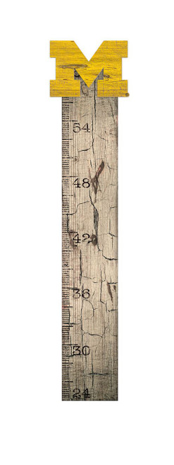 Michigan Wolverines Growth Chart Sign