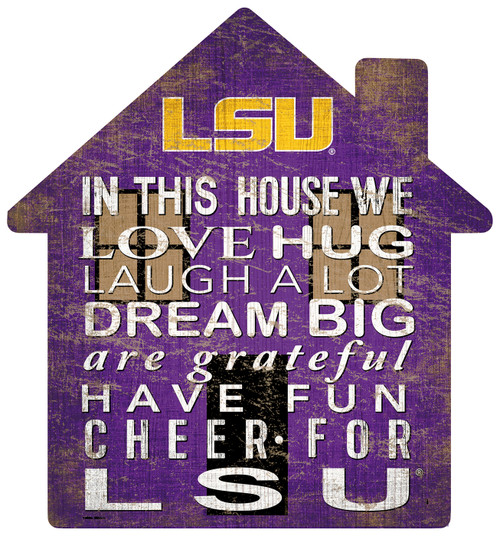 LSU Tigers 12" House Sign