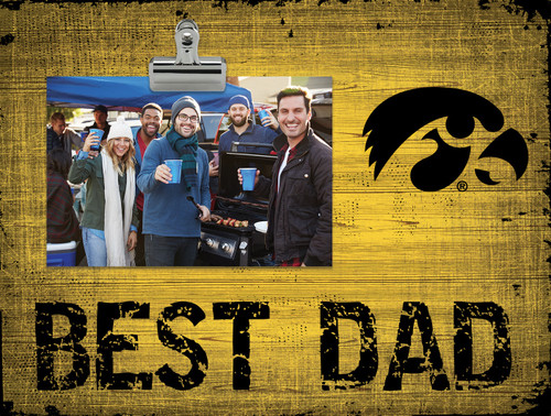 Iowa Hawkeyes Best Dad Clip Frame