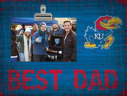 Kansas Jayhawks Best Dad Clip Frame