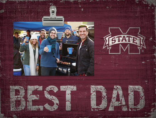 Mississippi State Bulldogs Best Dad Clip Frame