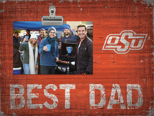 Oklahoma State Cowboys Best Dad Clip Frame
