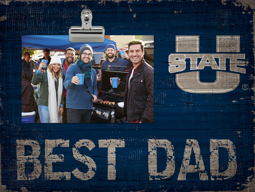 Utah State Aggies Best Dad Clip Frame