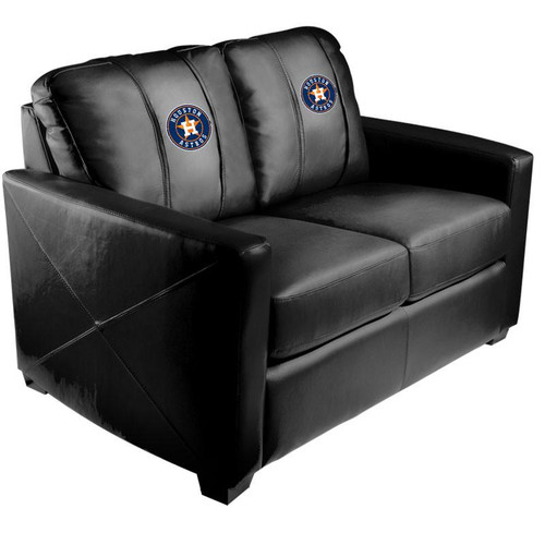 Houston Astros XZipit Silver Loveseat