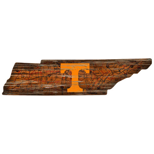 Tennessee Volunteers 12" Roadmap State Sign