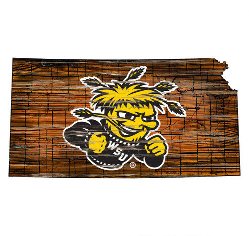 Wichita State Shockers 12" Roadmap State Sign