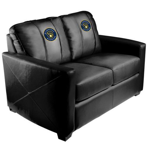 Milwaukee Brewers XZipit Silver Loveseat