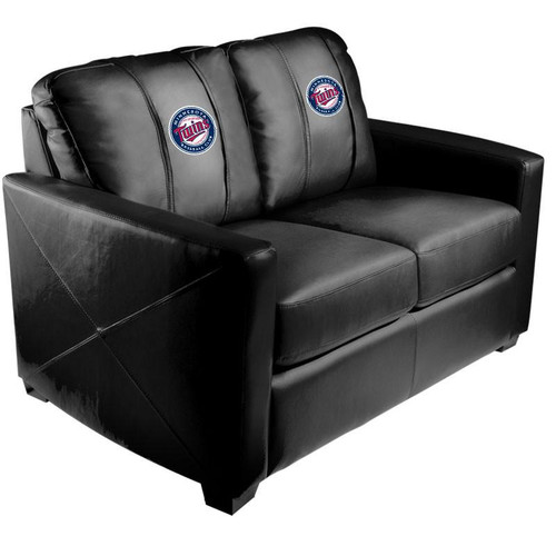 Minnesota Twins XZipit Silver Loveseat