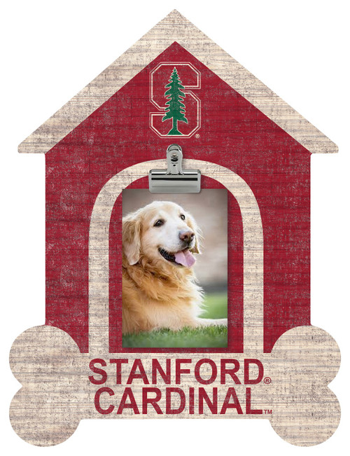Stanford Cardinal Dog Bone House Clip Frame