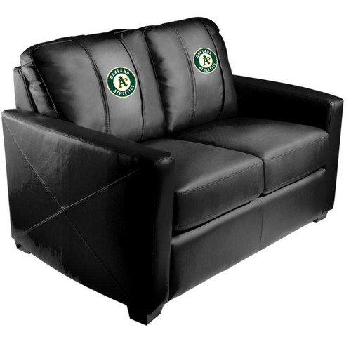 Oakland Athletics XZipit Silver Loveseat