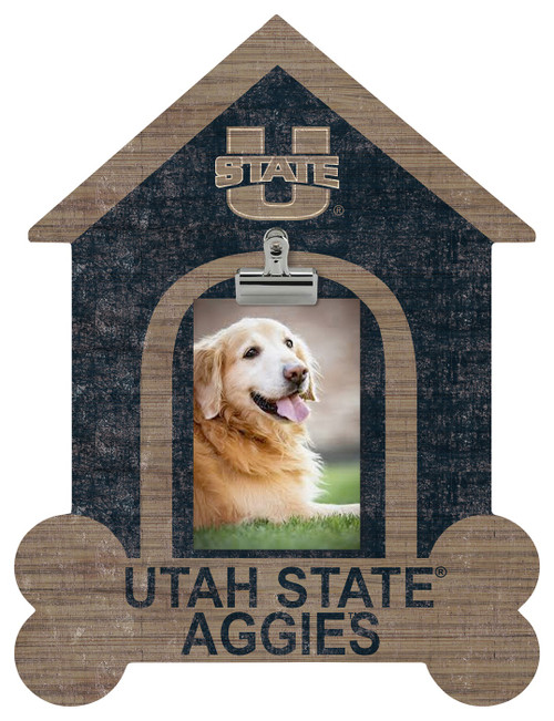 Utah State Aggies Dog Bone House Clip Frame