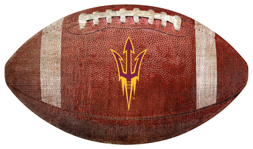 Arizona State Sun Devils Football Shaped Sign