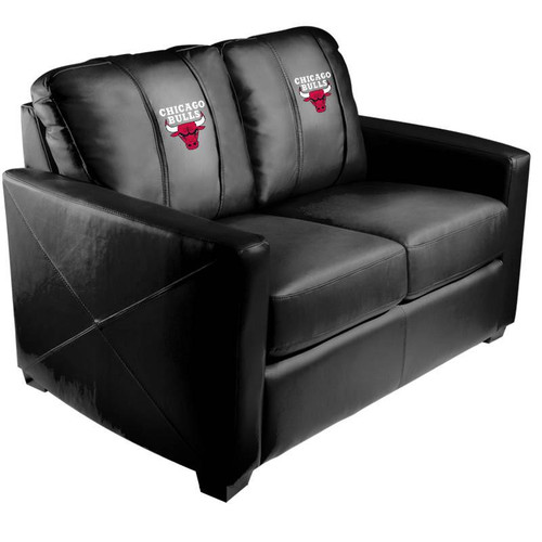 Chicago Bulls XZipit Silver Loveseat