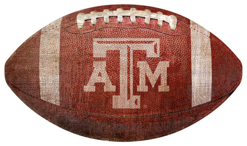 Texas A&M Aggies Football Shaped Sign