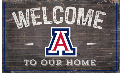 Arizona Wildcats 11" x 19" Welcome to Our Home Sign