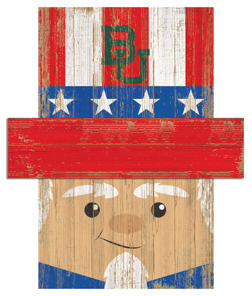Baylor Bears 19" x 16" Patriotic Head
