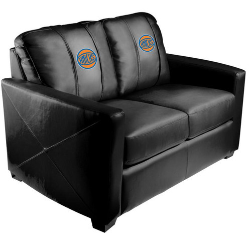 New York Knicks XZipit Silver Loveseat with Secondary Logo
