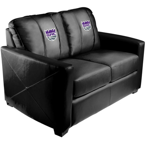 Sacramento Kings XZipit Silver Loveseat with Secondary Logo