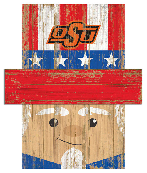 Oklahoma State Cowboys 6" x 5" Patriotic Head