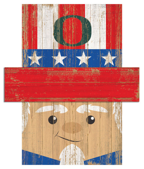 Oregon Ducks 6" x 5" Patriotic Head