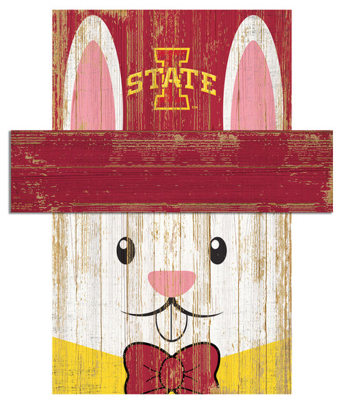 Iowa State Cyclones 19" x 16" Easter Bunny Head