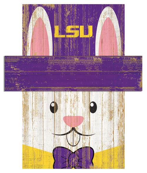 LSU Tigers 19" x 16" Easter Bunny Head