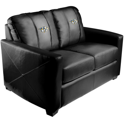 Nashville Predators XZipit Silver Loveseat