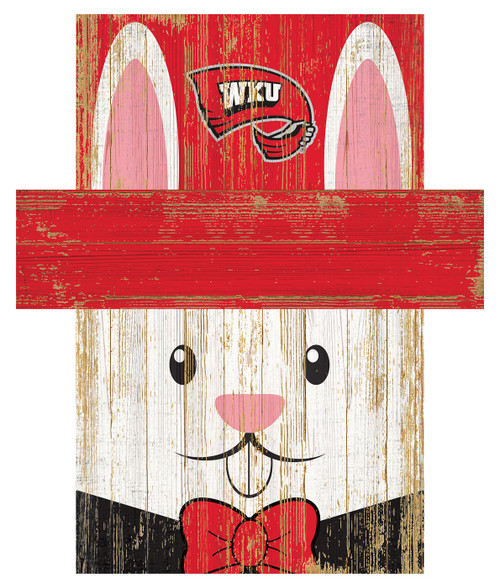Western Kentucky Hilltoppers 19" x 16" Easter Bunny Head