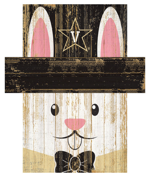 Vanderbilt Commodores 6" x 5" Easter Bunny Head