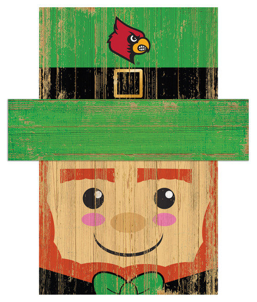 Louisville Cardinals 19" x 16" Leprechaun Head