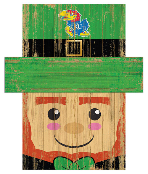 Kansas Jayhawks 6" x 5" Leprechaun Head