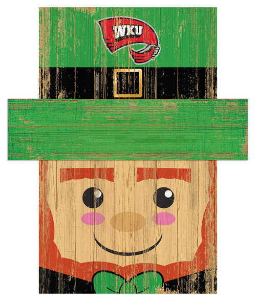 Western Kentucky Hilltoppers 6" x 5" Leprechaun Head