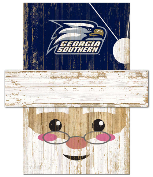 Georgia Southern Eagles 6" x 5" Santa Head