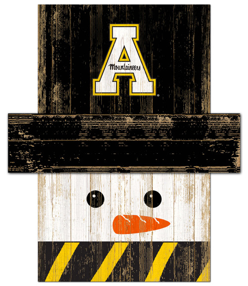 Appalachian State Mountaineers 6" x 5" Snowman Head