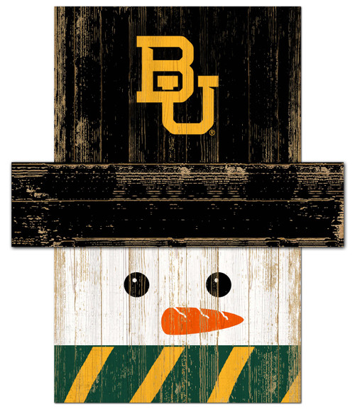 Baylor Bears 6" x 5" Snowman Head